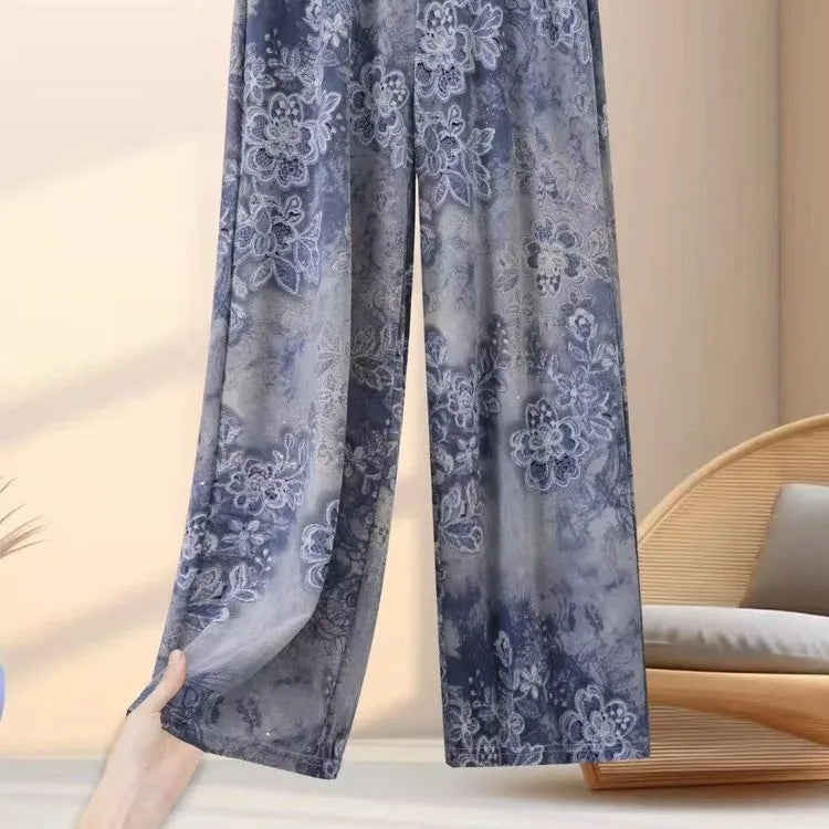 Plus Size Straight Leg Elastic Waist Pants | Wovetsa