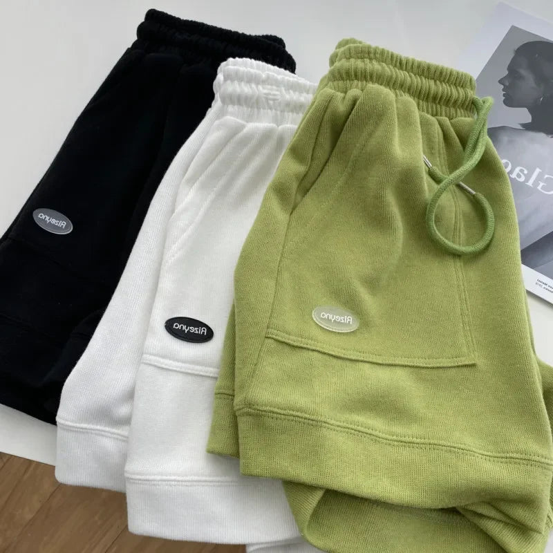 Wide-Leg Drawstring Shorts | Wovetsa