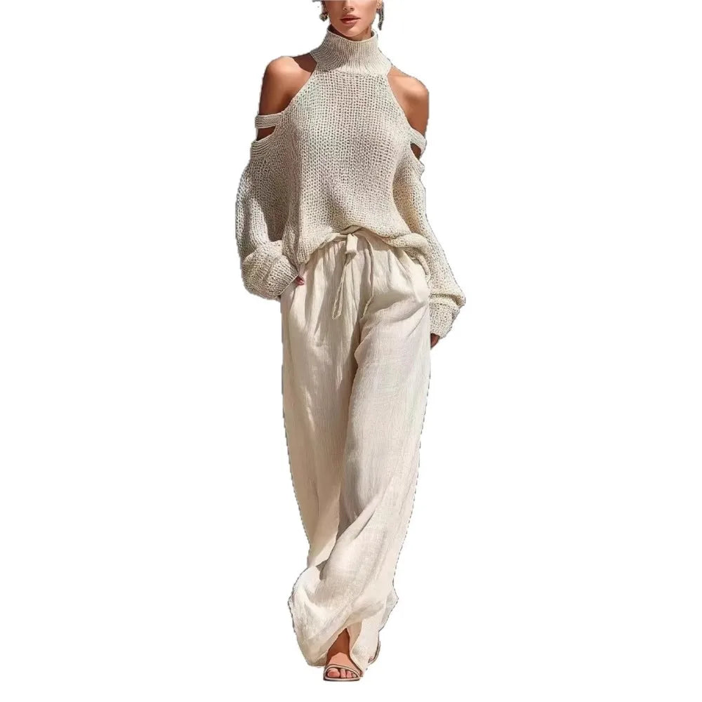 Knit Off-Shoulder Set | Wovetsa