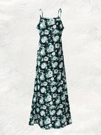 Floral Spaghetti Strap Maxi Dress | Wovetsa