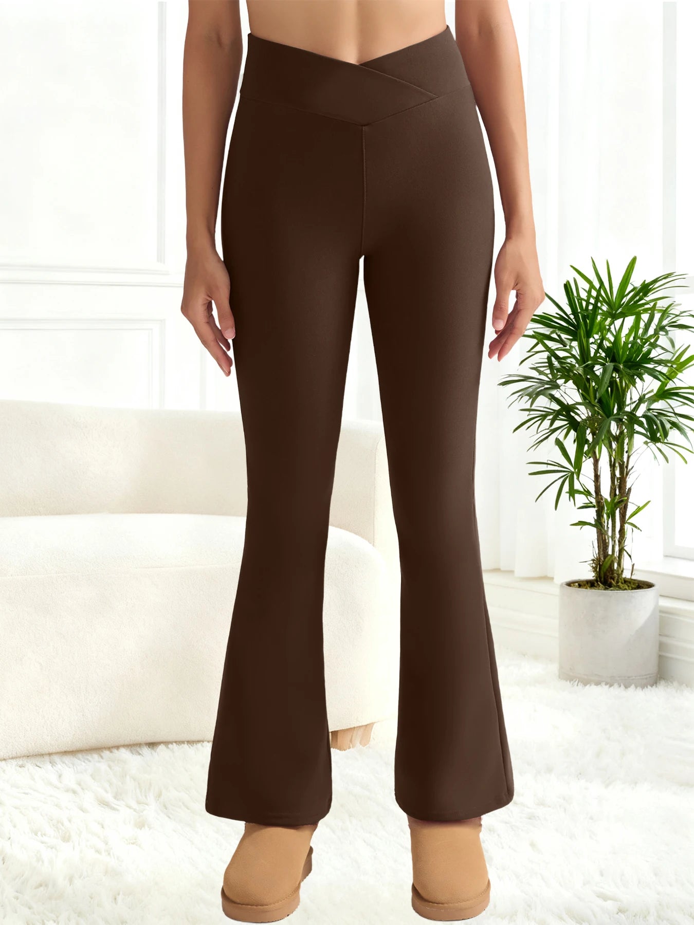 Fleece High-Waist Thermal Leggings | Wovetsa