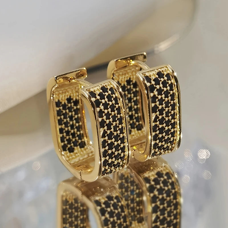 CZ Hoop Earrings | Wovetsa
