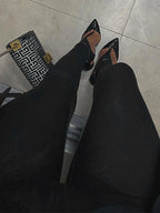 High-Waist Skinny Y2K Pants | Wovetsa