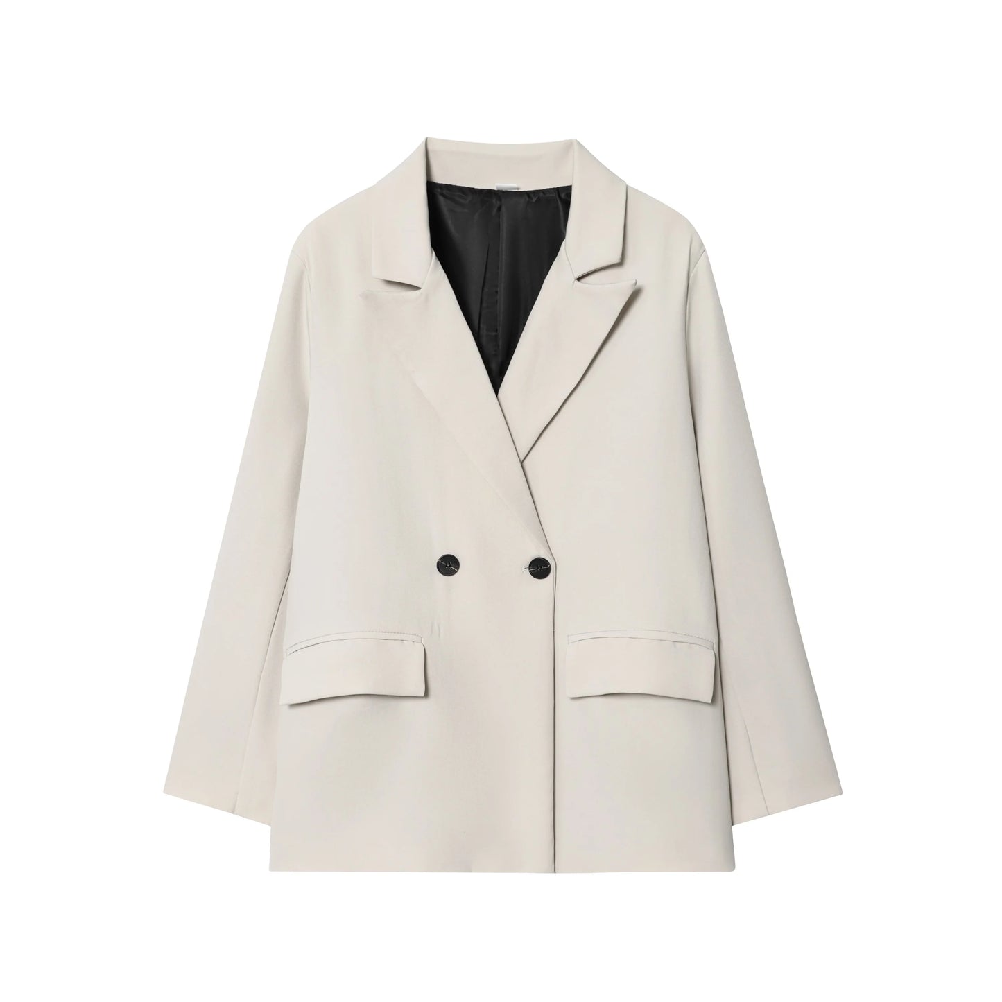 Double Breasted Notched Lapel Blazer | Wovetsa