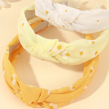Daisy Pattern Headband Set 3 Pcs | Wovetsa