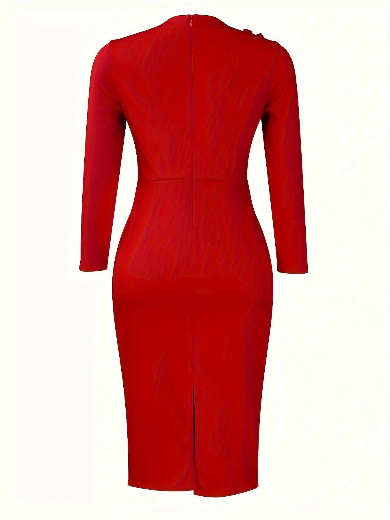 Curvy Women's Flowy Midi Dress Ruffle Detail Party Wear Plus Size