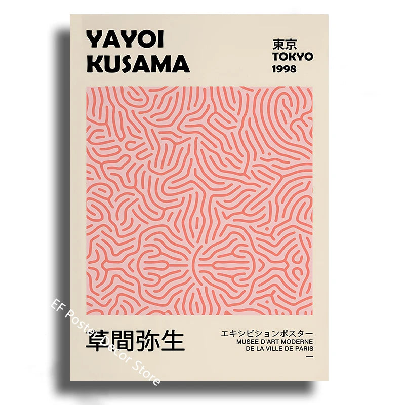 Abstract Art Poster Print Yayoi Kusama Matisse Rothko | Wovetsa