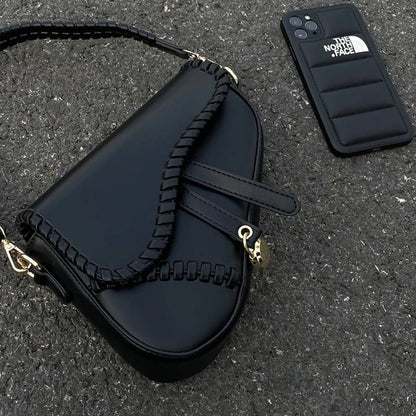 Woven Saddle Underarm Crossbody Bag | Wovetsa
