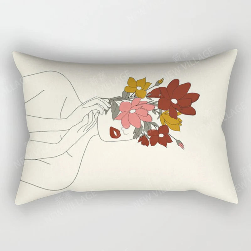Boho Geometric Throw Pillow Cover | Wovetsa
