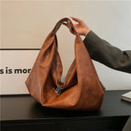 Oversized Soft Leather Hobo Shopper Bag | Wovetsa