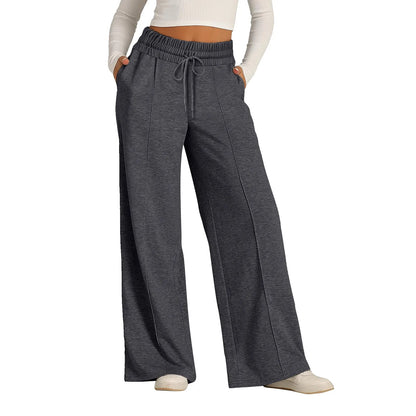 Straight Wide-Leg Jogger Pants | Wovetsa