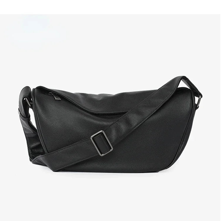 Genuine Leather Saddle Crossbody Bag | Wovetsa