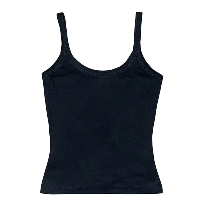 Y2K Bow-Trim Crop Tank Top | Wovetsa