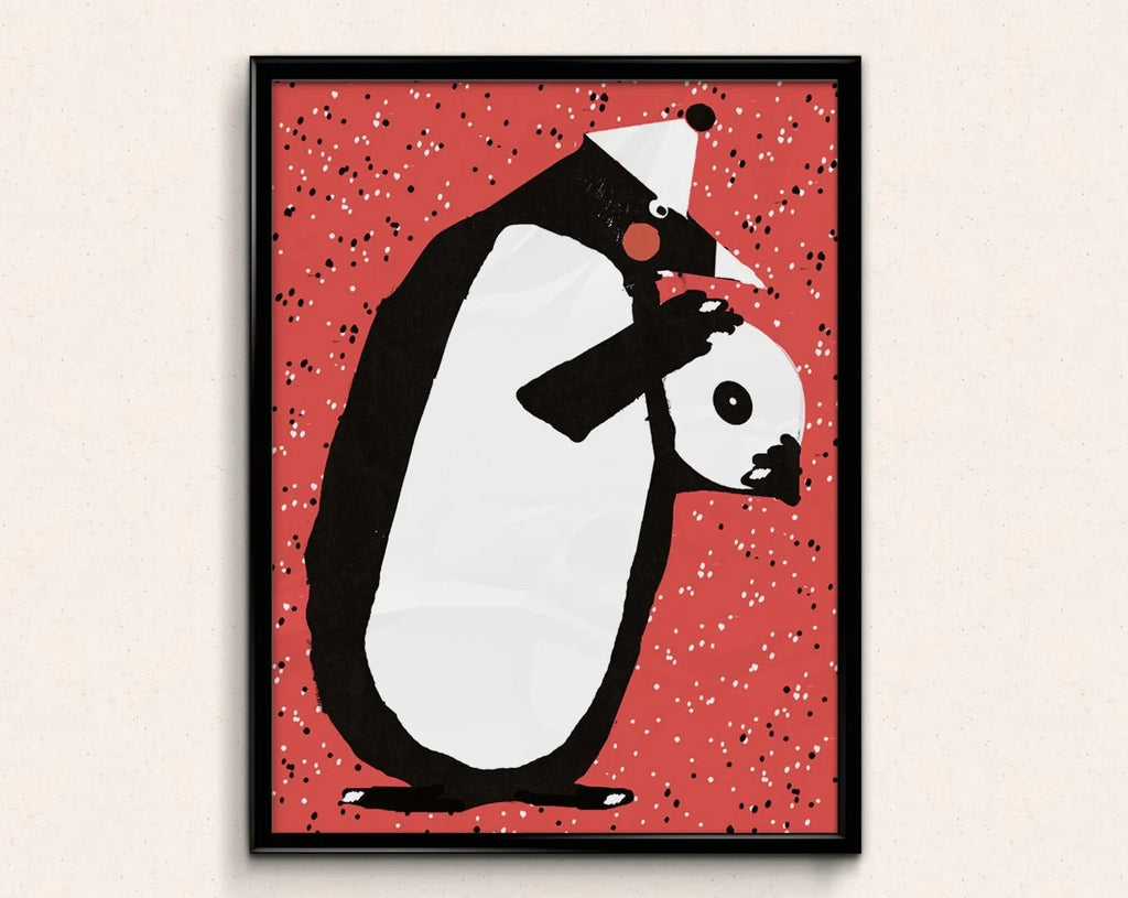 Modern Abstract & Funny Animal Canvas Wall Art Poster | Wovetsa
