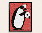 Modern Abstract & Funny Animal Canvas Wall Art Poster | Wovetsa