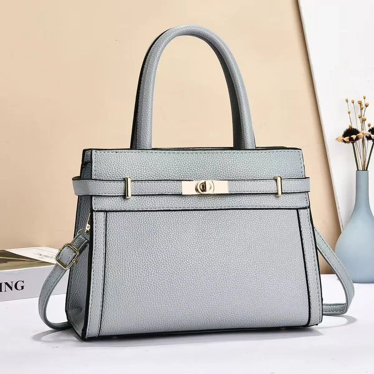 Minimalist PU Leather Crossbody Bag | Wovetsa