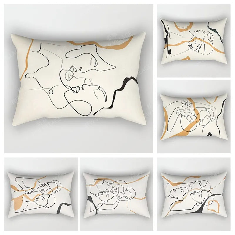 Boho Geometric Throw Pillow Cover | Wovetsa