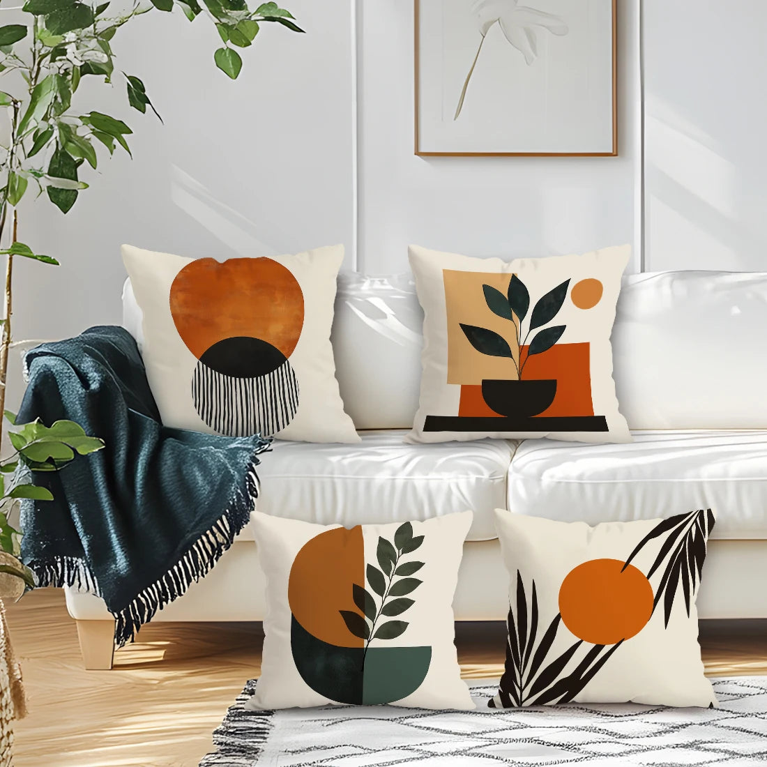 Geometric Abstract Cushion Cover Decorative Pillowcase | Wovetsa