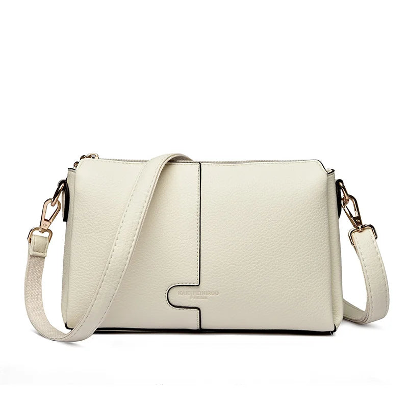 Soft PU Leather Flap Shoulder Bag | Wovetsa