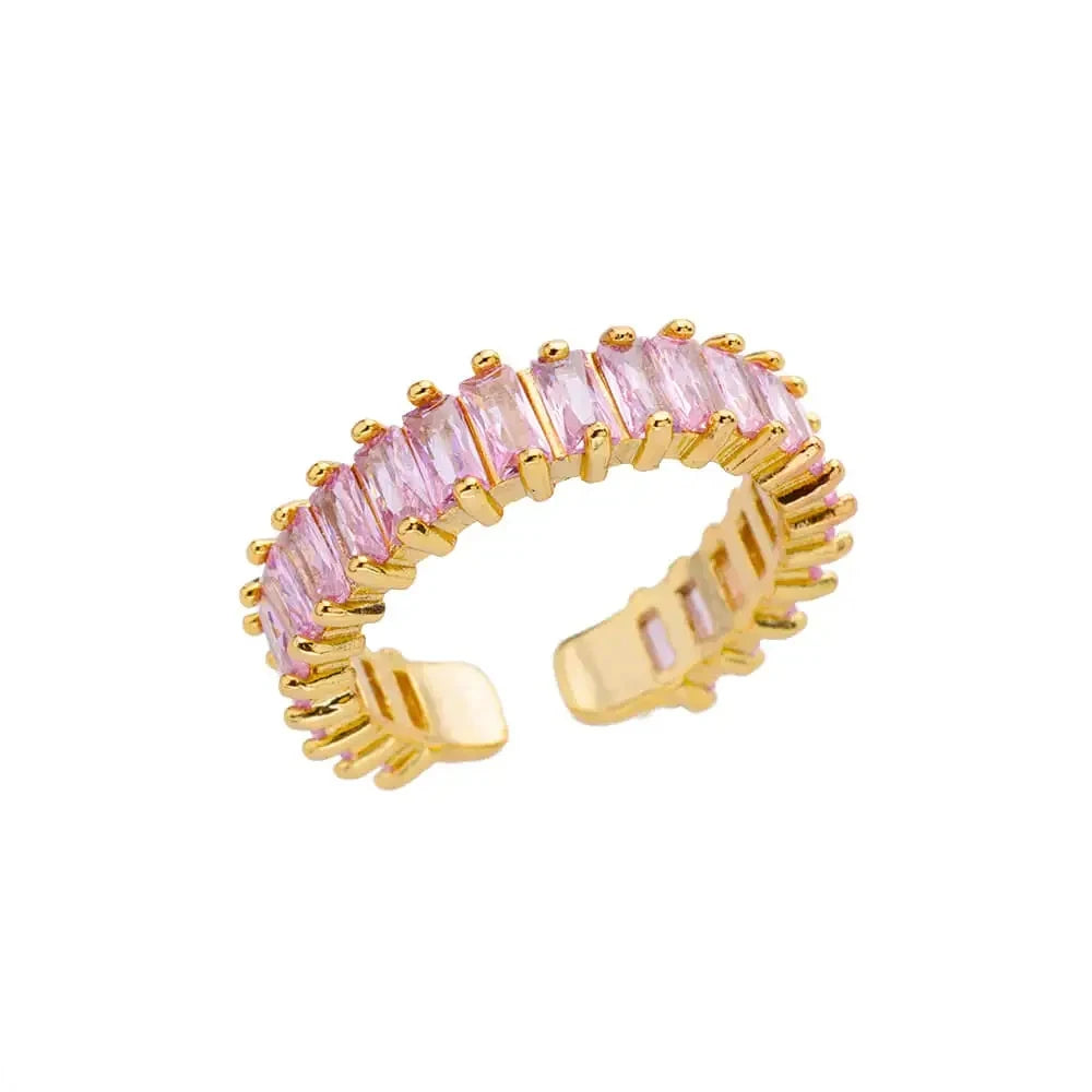Gold-Tone Stainless Steel Cocktail Ring | Wovetsa