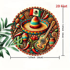 Mexican Round Metal Wall Art | Wovetsa