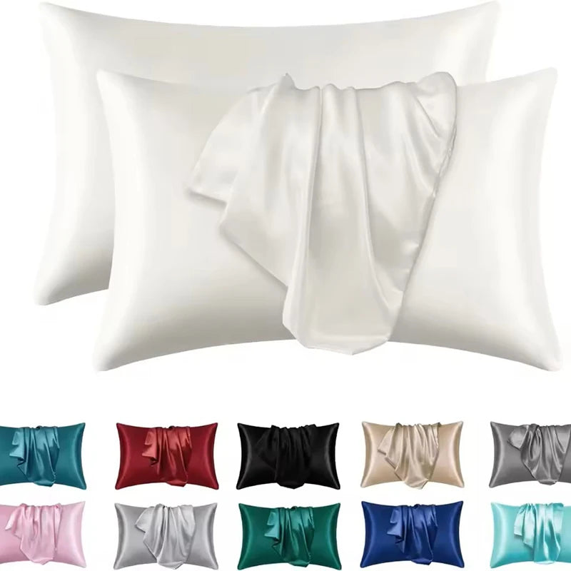 Cooling Satin Pillowcase for Beauty Sleep | Wovetsa
