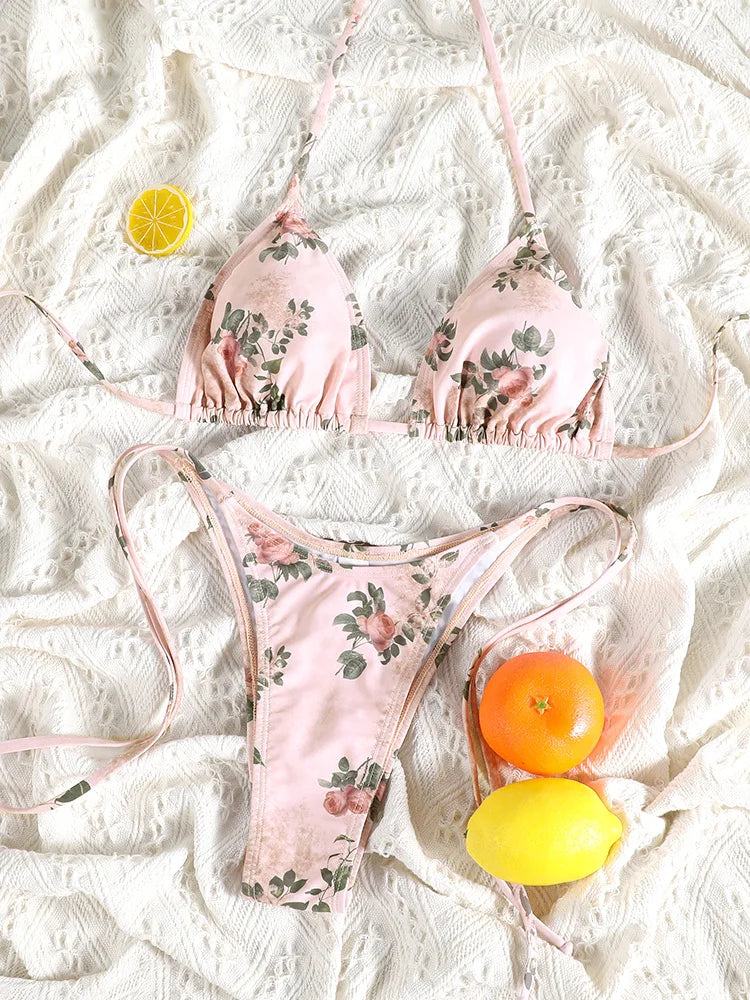 Bandage 3-Piece Bikini Set | Wovetsa