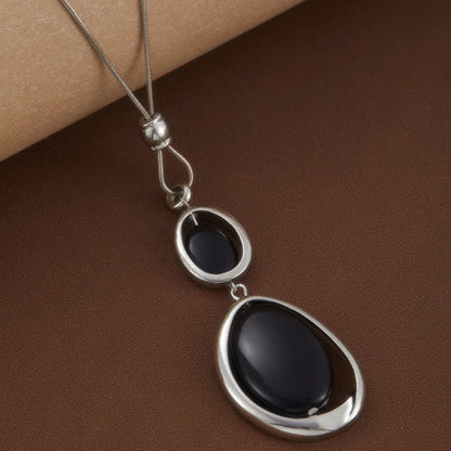Vintage Punk Stone Pendant Necklace | Wovetsa