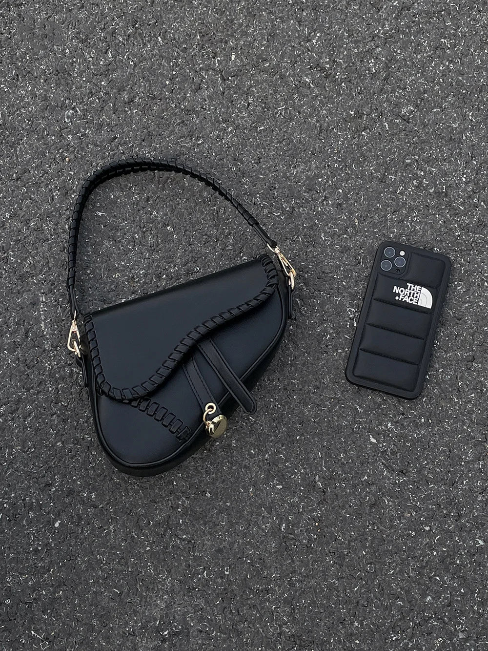 Woven Saddle Underarm Crossbody Bag | Wovetsa
