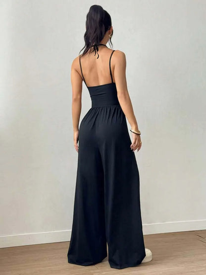 Women's Summer Casual Pleated Jumpsuit | Wovetsa