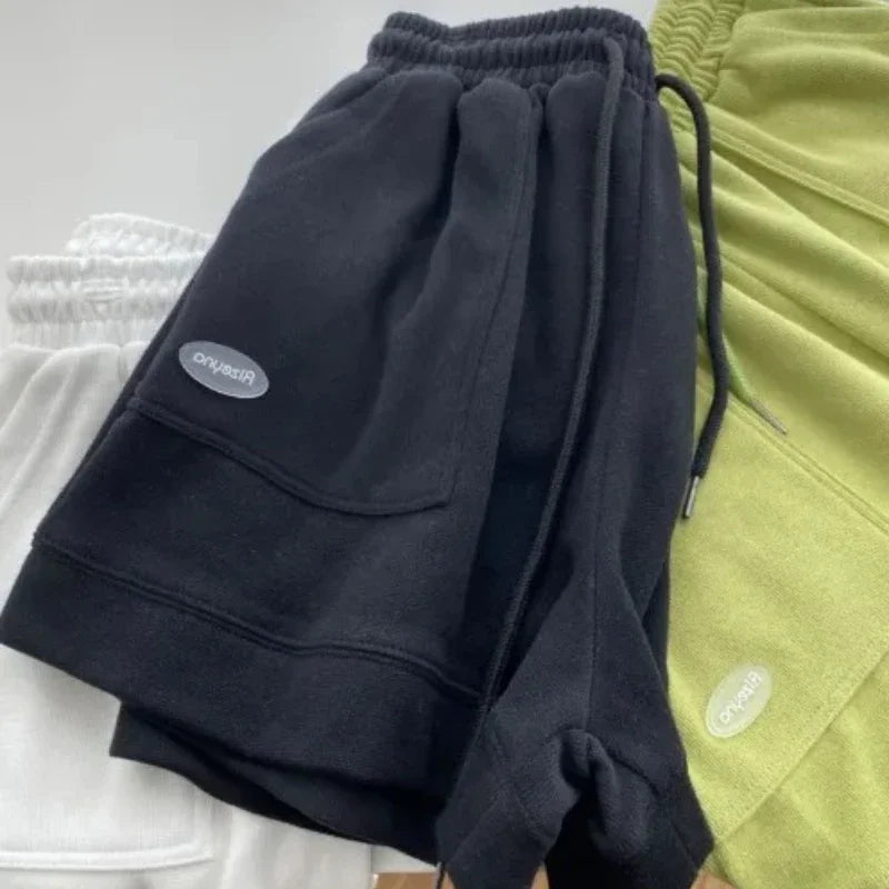Wide-Leg Drawstring Shorts | Wovetsa
