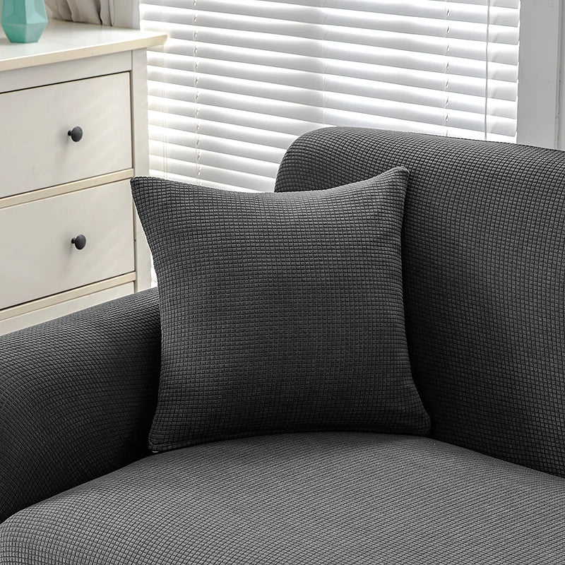Waterproof Corn Velvet Cushion Cover 45X45cm For Sofa Living Room Decoration Nordic Solid Throw Pillow Covers