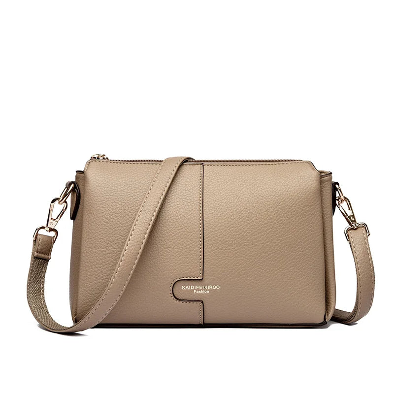 Soft PU Leather Flap Shoulder Bag | Wovetsa