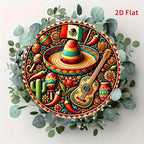 Mexican Round Metal Wall Art | Wovetsa
