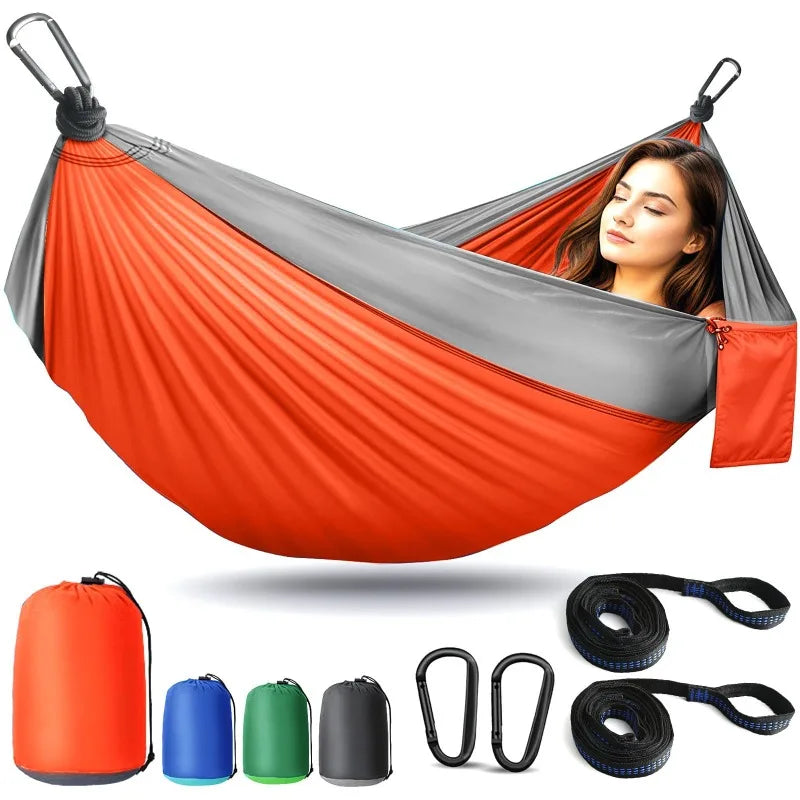 Lightweight Portable Camping Hammock with Tree Straps | Wovetsa