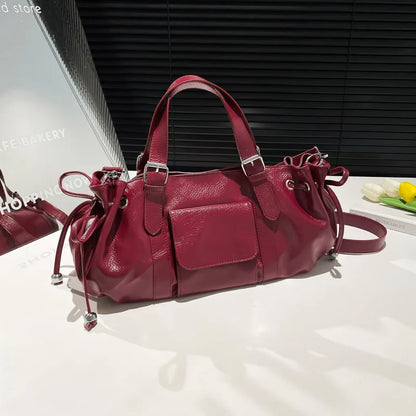 PU Leather Pillow Crossbody Bag | Wovetsa