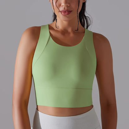 Nylon Sports Bra Crop Top | Wovetsa