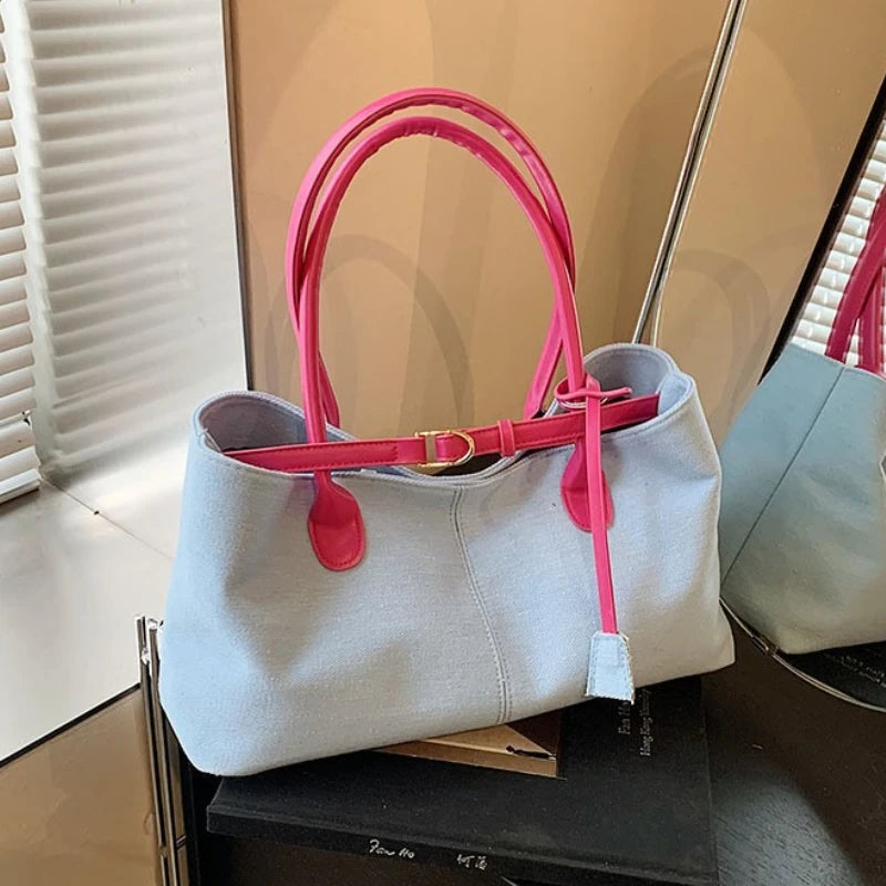Denim Shoulder Bag | Wovetsa