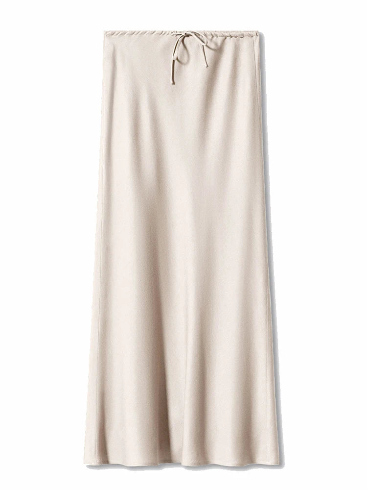 Satin Maxi Skirt | Wovetsa