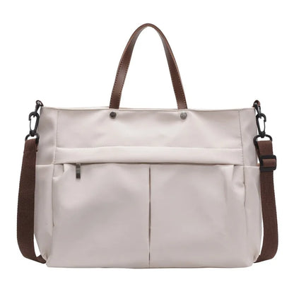 Nylon Tote Bag with Dual Pockets | Wovetsa
