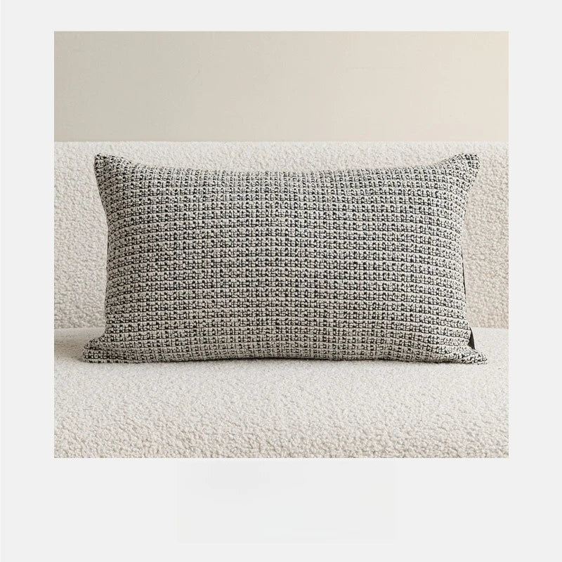 Black & White Jacquard Cushion Cover | Wovetsa