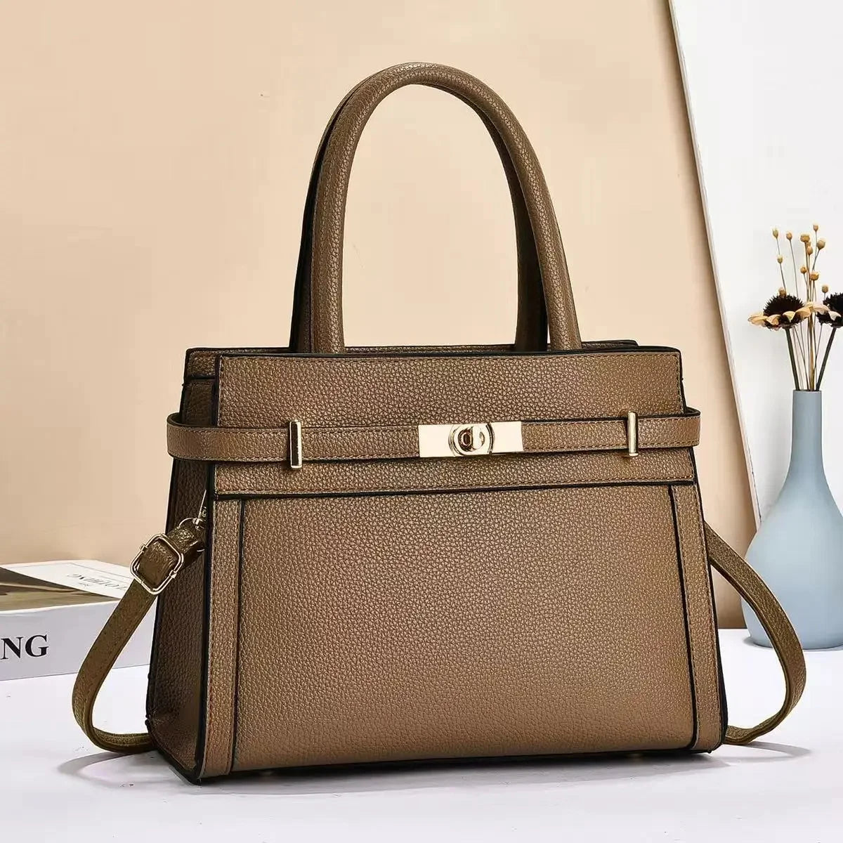 Minimalist PU Leather Crossbody Bag | Wovetsa