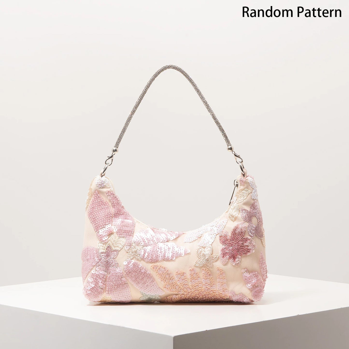 Floral Sequin Embroidered Party Bag | Wovetsa