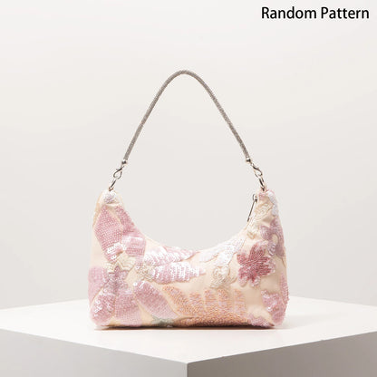 Floral Sequin Embroidered Party Bag | Wovetsa