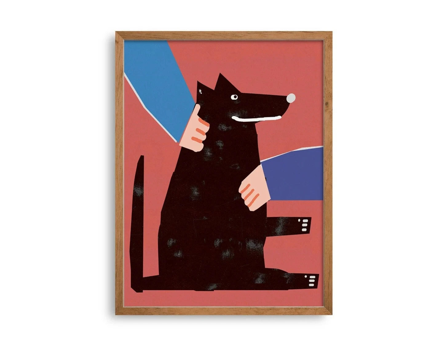 Modern Abstract & Funny Animal Canvas Wall Art Poster | Wovetsa