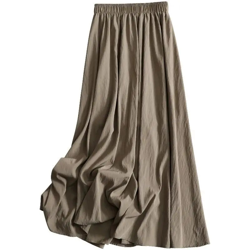 Solid Pleated Swing Midi Dress | Wovetsa