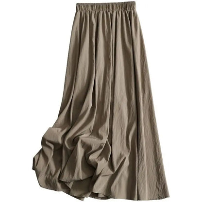 Solid Pleated Swing Midi Dress | Wovetsa