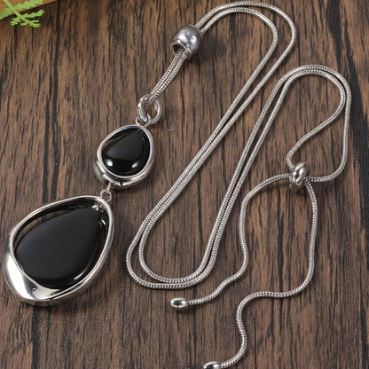 Vintage Punk Stone Pendant Necklace | Wovetsa