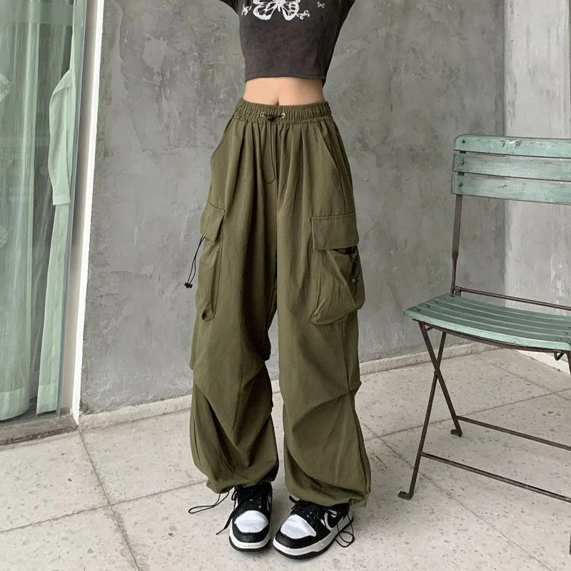 Y2K Parachute Cargo Pants | Wovetsa