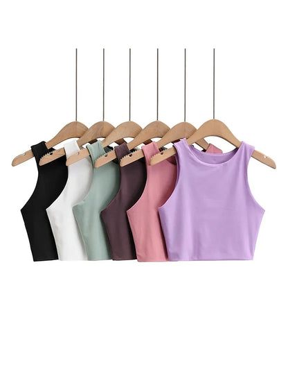 Backless Slim Tank Top | Wovetsa